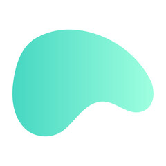 Canvas Print - abstract blob with wavy and irregular shape. organic figure amoeba with fluid form. flat vector illu