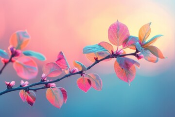 Canvas Print - Vibrant Spring Branch