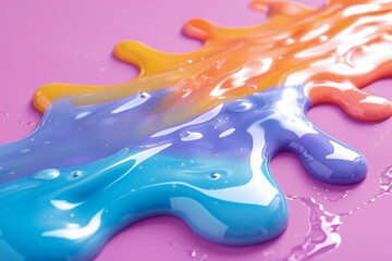 Sticker - Colorful abstract paint splash