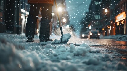 Canvas Print - winter in the city