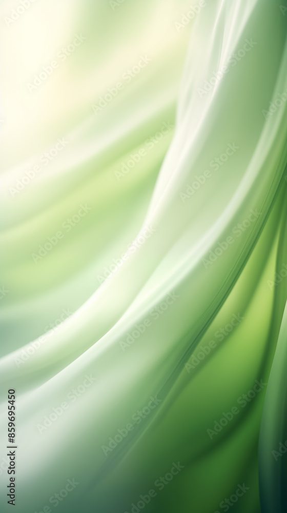 abstract background with smooth lines in green soft color. Wallpaper ...