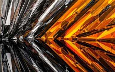Wall Mural - An abstract background, textures of orange, gray and black colored glass