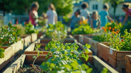 Educating students on the culinary and medicinal uses of herbs in a school garden