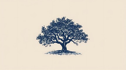Turkish style tree ornament drawing