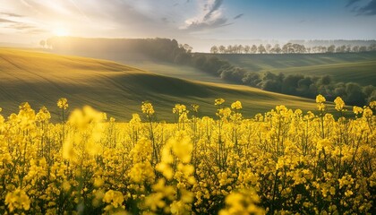 Poster - mustard flower blossom