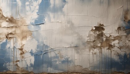 Wall Mural - textured blue and grey abstract background with distressed paint strokes
