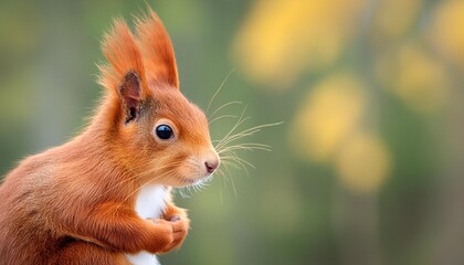 eurasian red squirrel sciurus vulgaris closeup portrait
