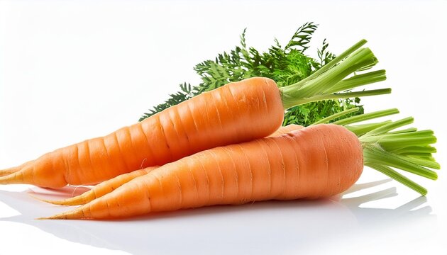 carrots isolated on white background