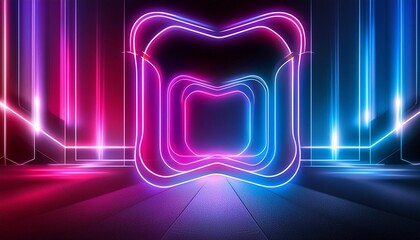 Wall Mural - abstract neon lights background design light