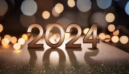 Wall Mural - sparkling type new year 2025