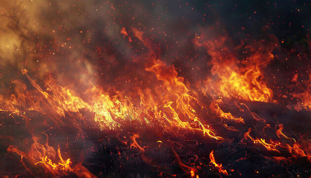 Fraud is the wildfire of digital scammers: Picture a wildfire spreading rapidly through a digital landscape, symbolizing how fraud can quickly spread and cause harm online