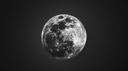 full moon in the night sky