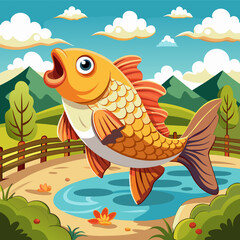 Wall Mural - fish in the water