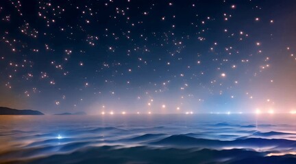 Wall Mural - Outer Space. Galaxy and Nebula. Abstract space background. Endless universe with stars and galaxies in outer space. Cosmos art. Motion design.