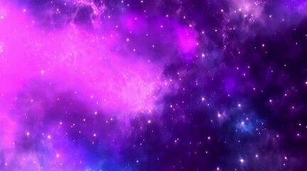 Wall Mural - Outer Space. Galaxy and Nebula. Abstract space background. Endless universe with stars and galaxies in outer space. Cosmos art. Motion design.