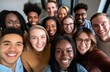 © Vanessa - Diverse group of young professionals smiling and taking a selfie in an office setting, symbolizing employee community and team building.Labor Day, part-time, happy, hard-working, active