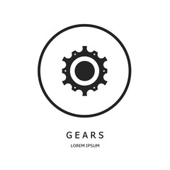 Poster - Logo vector design for business. Gears logos.