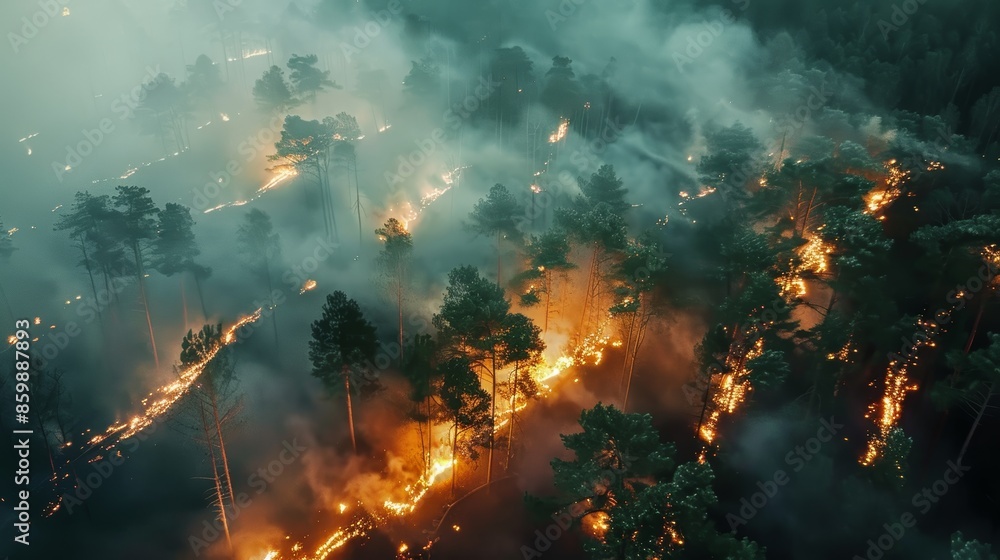 Advanced High-End Digital Forest Fire Detection System with Satellite ...