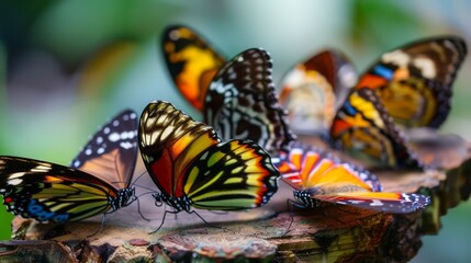 Canvas Print - Butterfly farming, for the purposes of breeding and releasing butterflies for educational or commercial purposes, supports local economies and conservation efforts.