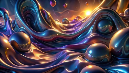 Liquid background texture abstract wallpaper art digital artwork with flowing organic s, melted smooth water, shiny colors, sculpted graphics, melting swirling backdrop, liquid, background