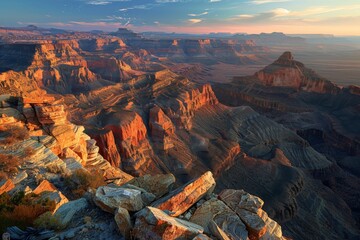 Wall Mural - Grand Canyon Sunset: A Breathtaking View from Above