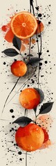 Wall Mural - Abstract Orange Fruit Background