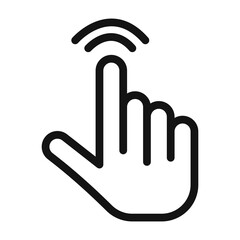 Wall Mural - Navigation Cursor Hand Icon Ideal for User Interface Controls