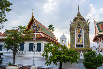 Wall Mural - One landmark of Wat Ratchabophit Sathit Maha Simaram in Bangkok, Thailand. A place everyone in every religion can visit.