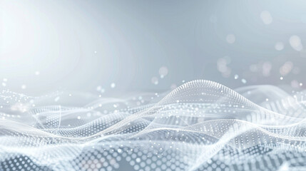 Abstract digital wave background with smooth flowing lines and dot patterns, representing technology, data, and futuristic concepts.