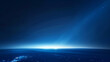 © WinThing - Serene blue horizon over a tranquil ocean under a starlit sky, evoking calmness and tranquility. Ideal for backgrounds and contemplative themes.