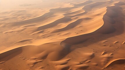 Wall Mural - Panoramic view of sand dunes in the Sahara desert, Morocco