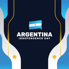 Wall Mural - Argentina Independence Day Background Design