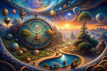 Wall Mural - the painting of the world