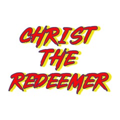 Wall Mural - 3D Christ the redeemer text poster