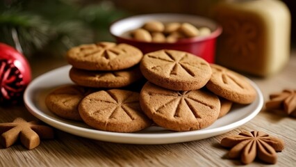 Wall Mural -  Deliciously festive cookie assortment perfect for holiday gatherings