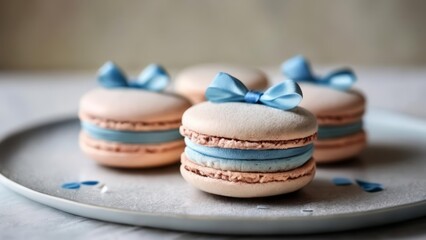 Poster -  Delicate macarons a feast for the eyes and palate