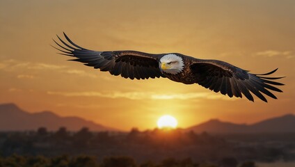 eagle in flight