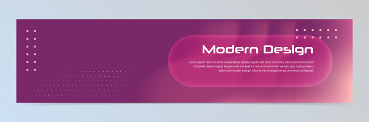 Modern abstract technology banner template