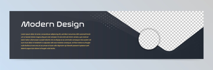 Wall Mural - Modern abstract technology banner template