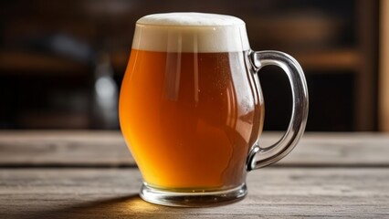 Canvas Print -  Refreshing pint of golden ale