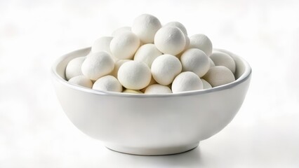 Wall Mural -  A bowl of pristine white eggs ready to be cracked