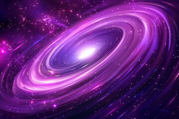 Wall Mural - spiral galaxy with stars and cosmic dust in vibrant colors