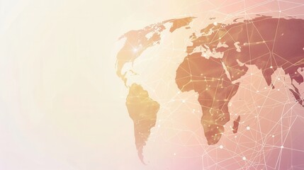  A simple, clean, and modern illustration of the world map. Perfect for travel agencies and global travel companies looking for a minimalist design. Generative AI