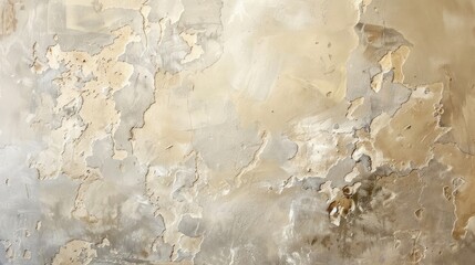 Sticker - Elegant Light taupe Venetian plaster Wall with Abstract gray beige Stucco Texture for Wall decor