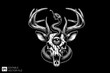 © Niken - Skull deer head tied by snake vector illustration design