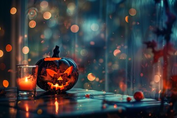 Poster - Dark and Moody Halloween in Mesmerizing Bokeh