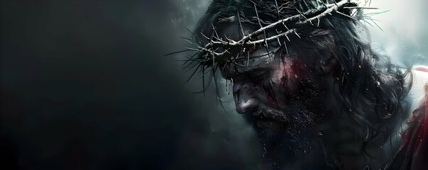 Wall Mural - Jesus Christ crowned with thorns