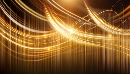 Wall Mural - abstract golden light streaks background