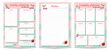 © Natalya - Weekly and daily Planner set, template, note paper, weekly schedule, organiser, vector