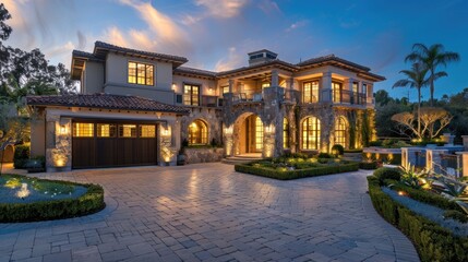 Wall Mural - Beautiful exterior of a luxury home 